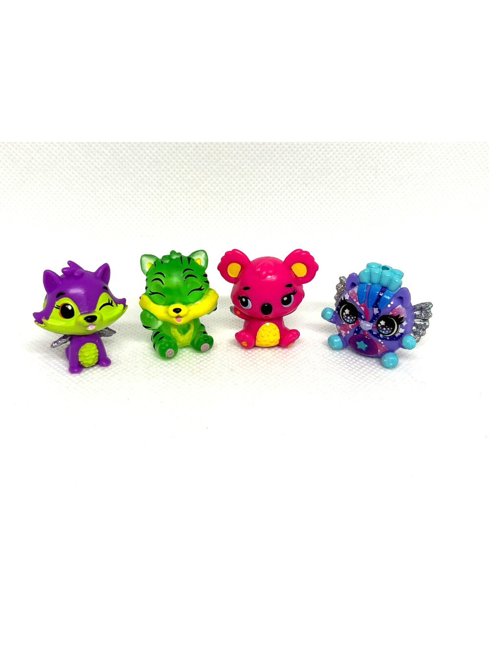 Hatchimals Lot of 4 CollEGGtibles - Fox, Koala, Dragon, Etc